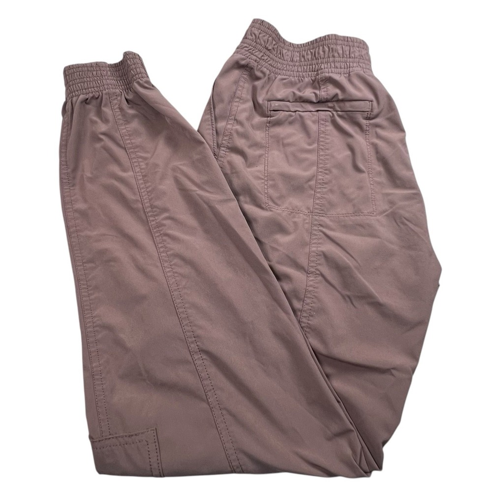 Athleta Womens 4 Tall Chelsea‎ Utility Jogger Cargo Pant Brown Pull On High Rise